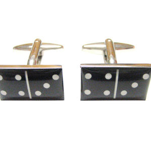 Black Domino Gaming Cufflinks
